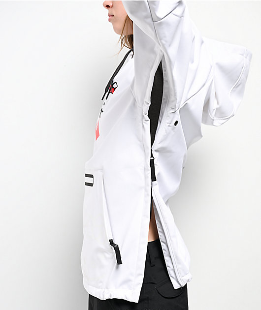 686 x Hello Kitty White 10K Snowboard Hoodie