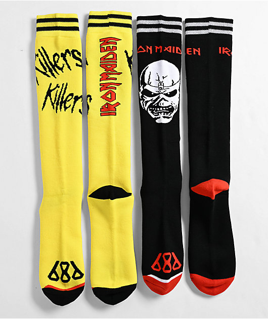 686 x Iron Maiden 2 Pack Snowboard Socks | Zumiez