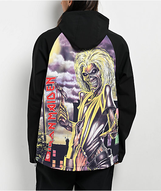 686 x Iron Maiden Killers Black 10K Snowboard Hoodie | Zumiez