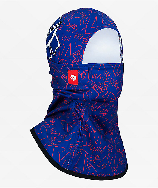 686 x Pabst Blue Ribbon Alpha Blue Hinged Balaclava | Zumiez