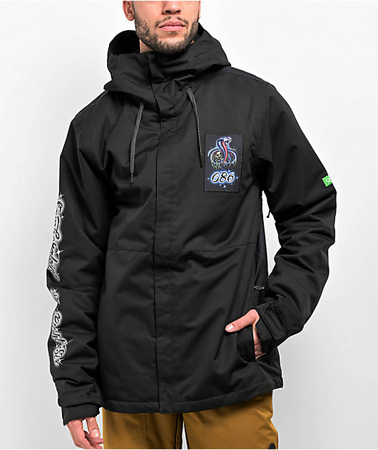 アロハロハ 686 x Samborghini Foundation Black 10K Snowboard Jacket | Zumiez