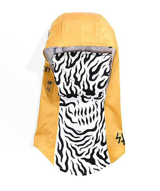 686 x Sketchy Tank Deluxe Hinged Yellow Balaclava | Zumiez