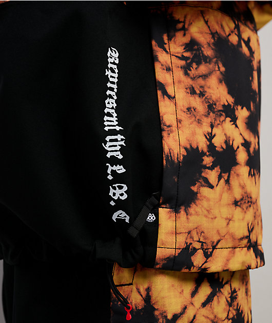 686 x Sublime Orange Tie Dye Anorak Snowboard Jacket