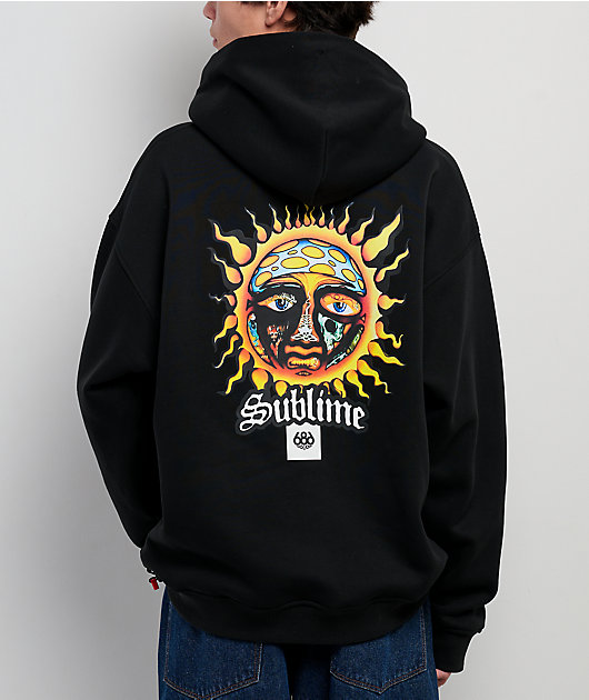 686 x Sublime Premium Heavyweight Black Hoodie