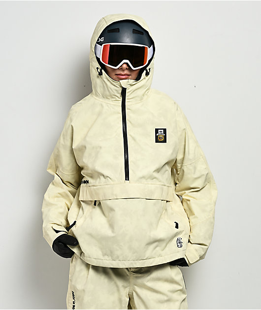 686 x Sublime Yellow Tie Dye 10K Anorak Snowboard Jacket