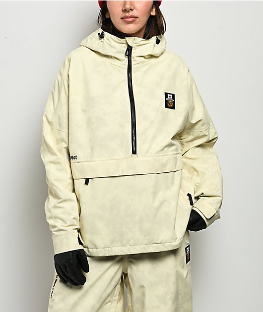 686 x Sublime Yellow Tie Dye 10K Anorak Snowboard Jacket