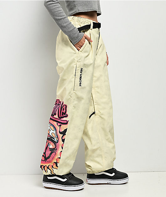 686 x Sublime Yellow Tie Dye 10K Snowboard Pants | Zumiez