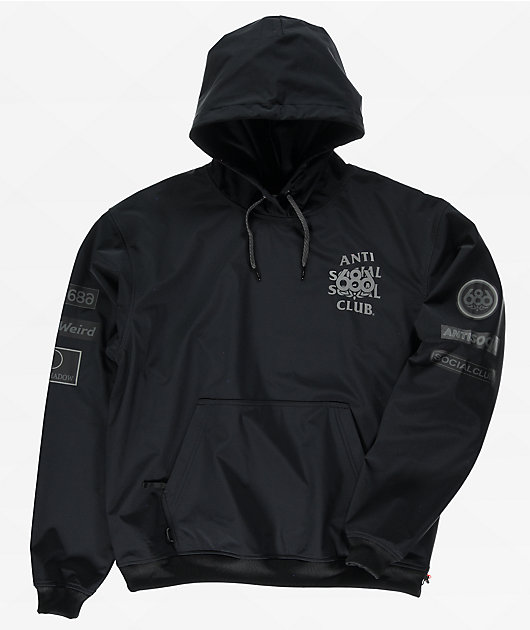 687 x AntiSocialSocialClub F1 Black 10K Hoodie
