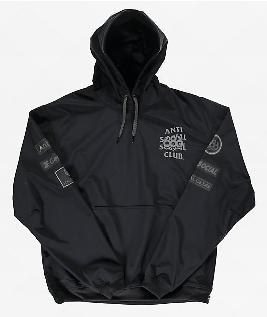 687 x AntiSocialSocialClub F1 Black 10K Hoodie