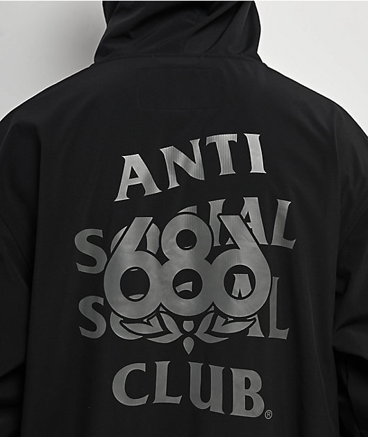 687 x AntiSocialSocialClub F1 Black 10K Hoodie