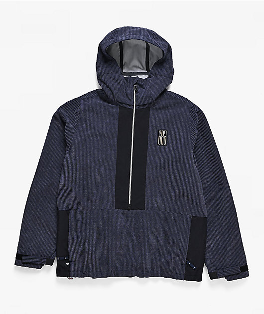 689 Ghost™ 2.5L Navy Corduroy 10K Anorak Snowboard Jacket | Zumiez