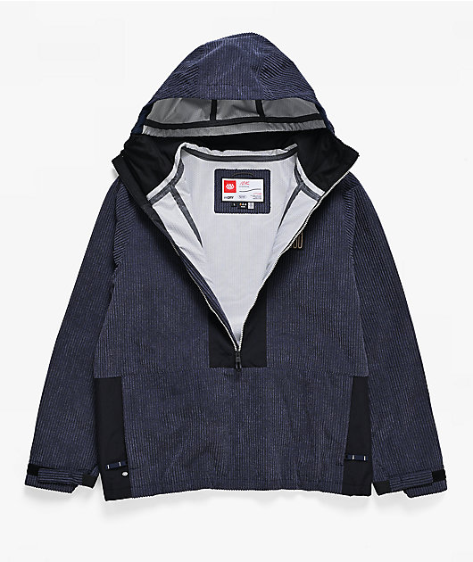 689 Ghost™ 2.5L Navy Corduroy 10K Anorak Snowboard Jacket | Zumiez