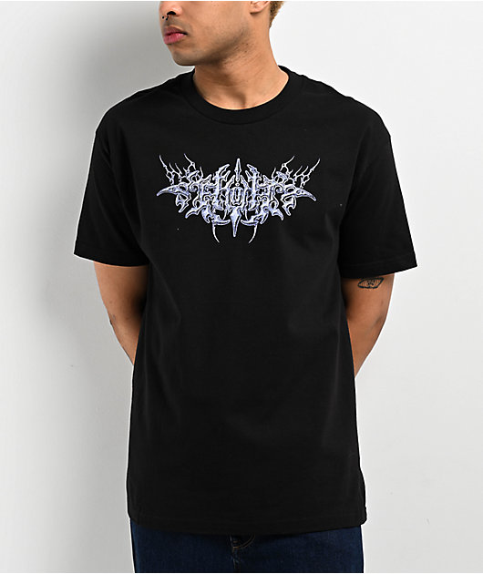 ☆KIRSH☆ wording graphic t-shirt black 8THWNDR Cyberheaven Black T-Shirt | Zumiez