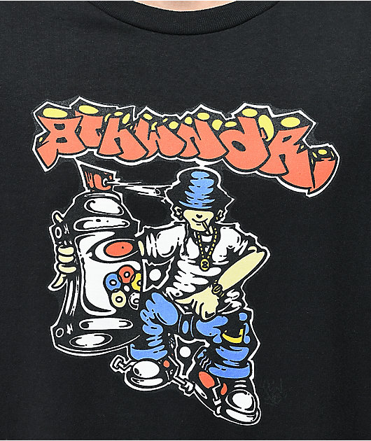 8THWNDR Graffiti Guy Black T-Shirt
