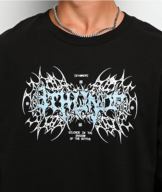 8THWNDR Reaper Black Long Sleeve T-Shirt | Zumiez