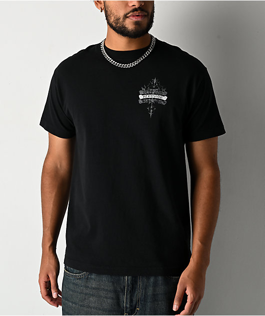 8THWNDR Sigil Cross Black T-Shirt | Zumiez