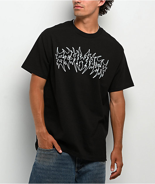 ♡( ◠‿◠ )♡ 8THWNDR Spider Cross Black T-Shirt | Zumiez