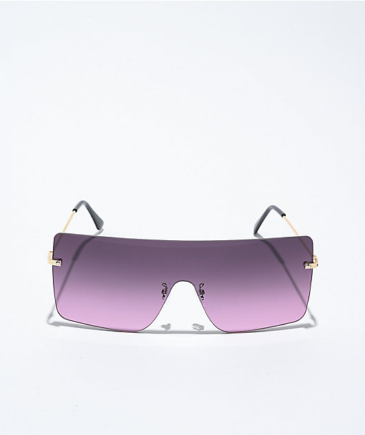 Salvatore Ferragamo SF 243SR - 691 Rose Gold Purple Gradient | Sunglasses  Woman
