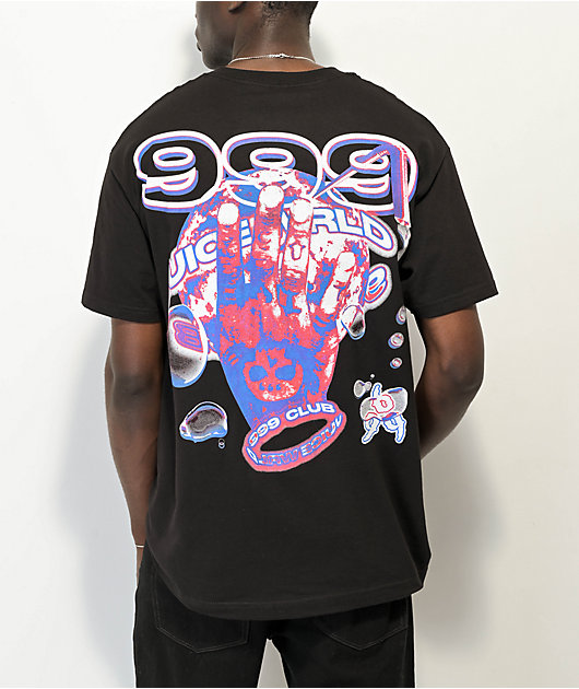 999 Club by Juice WRLD 999 Hands Black T-Shirt | Zumiez