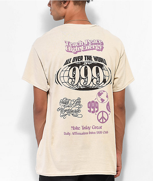 999 Club by Juice WRLD Affirmations Cream T-Shirt