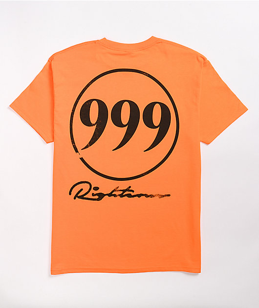 999 Club by Juice WRLD Righteous Orange T-Shirt
