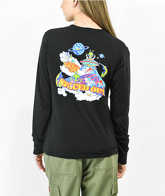 A-Lab Aby Spaced Out Black Long Sleeve T-Shirt