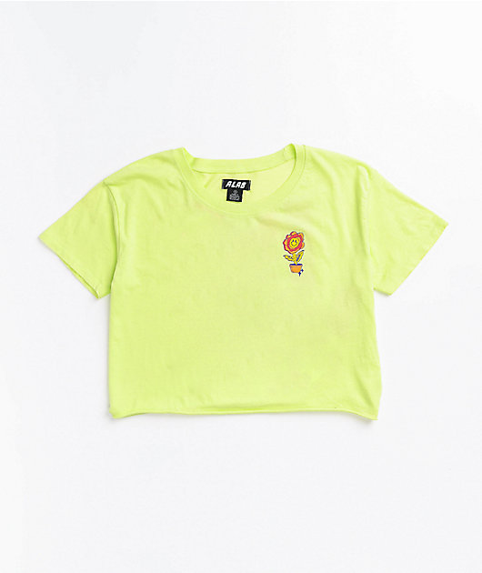 A-Lab Ballina Lime Crop T-Shirt