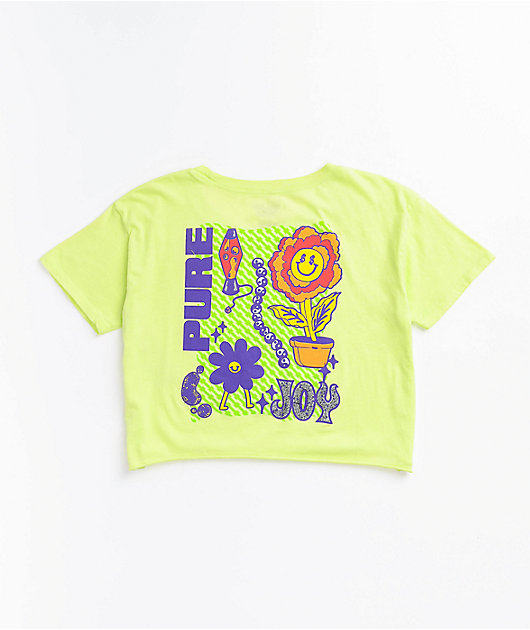 A-Lab Ballina Lime Crop T-Shirt