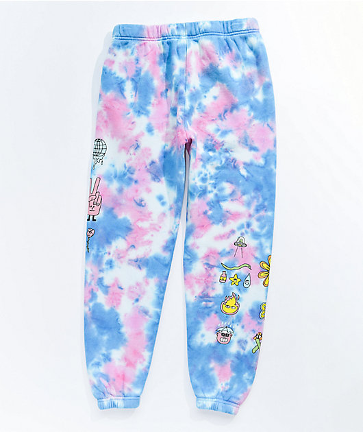 A-Lab Boys Buddies pantalonera con tinte de corbata azul y rosa