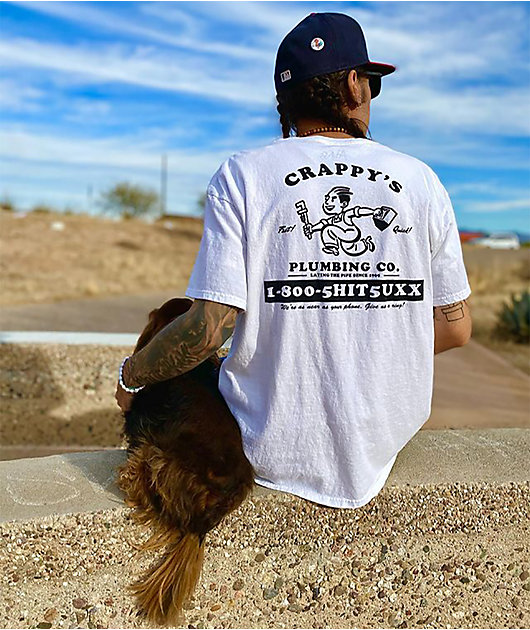 A-Lab Crappy's Plumbing camiseta blanca