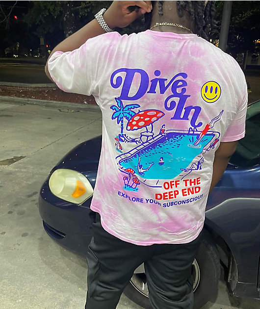 A-Lab Dive In Pink Tie Dye T-Shirt