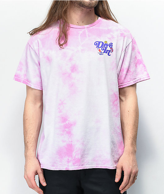 A-Lab Dive In camiseta tie dye rosa