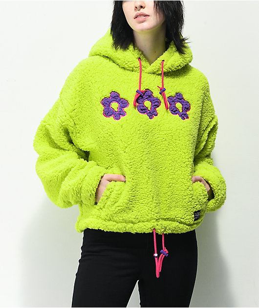 トップス BoTT 25SS 251BoTT04 Flower Hooded Jacket A-Lab Dazer Flower Blue Hooded Fleece Zip Jacket | Zumiez