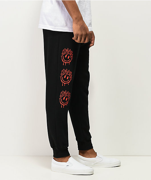 A-Lab Everything Is Fine Black Jogger Sweatpants