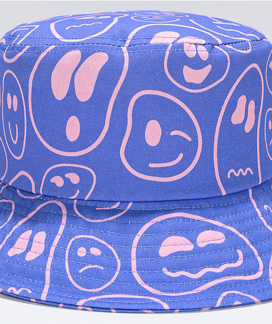 A-Lab Faces In Places Purple Boonie Hat