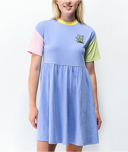 Colour block t shirt dress on sale