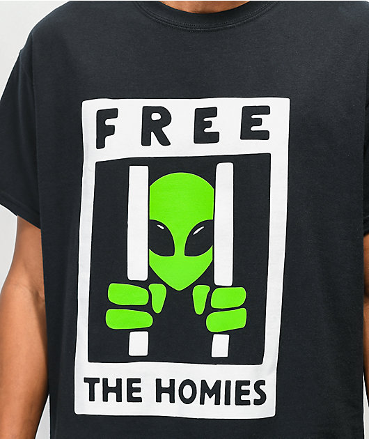 A-Lab Free The Homies Black T-Shirt