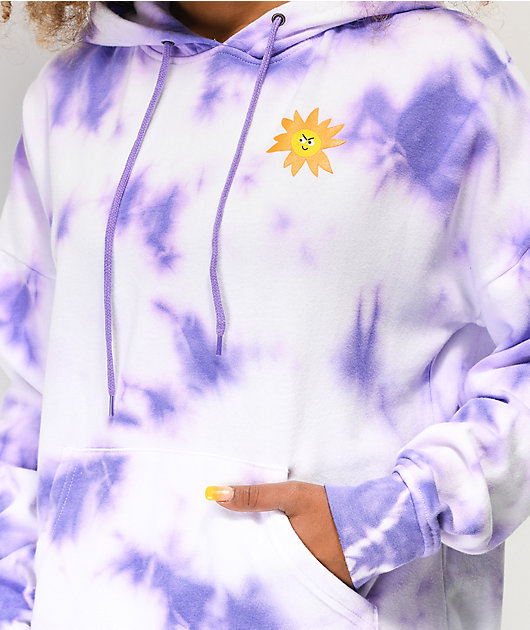 lavender tie dye hoodie