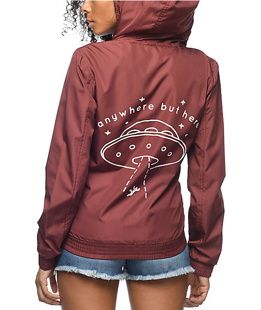 A-Lab Kenlie Far Out chaqueta cortavientos en color vino