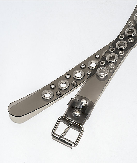 A-Lab Lottie Cinturón con ojales transparente negro