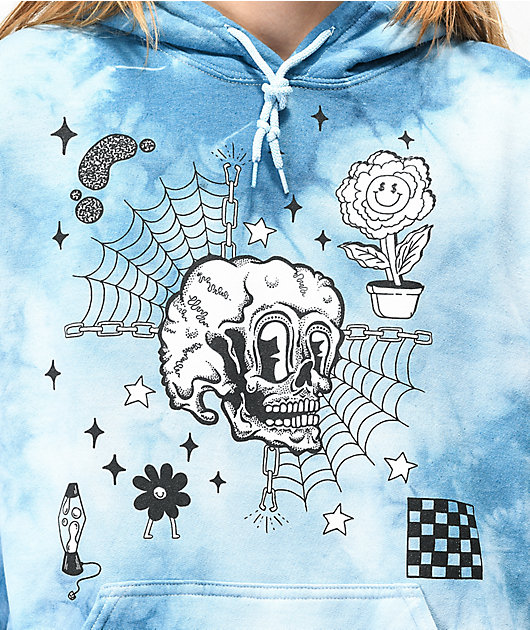 A-Lab Never Grow Up Blue Tie Dye Hoodie | Zumiez