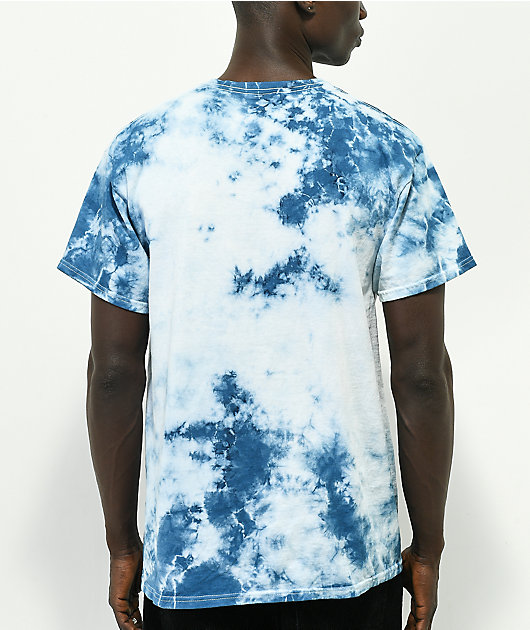 A-Lab Never Grow Up camiseta tie dye azul y blanca