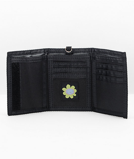 A-Lab Norma Heart Black Trifold Wallet