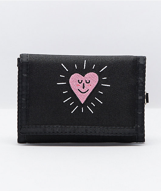 A-Lab Norma Heart billetera tríptica negra