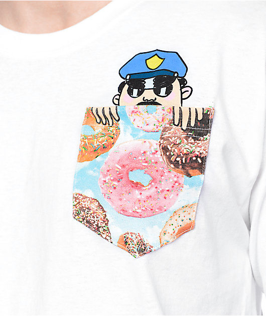 A-Lab Officer Sprinkles White Pocket T-Shirt