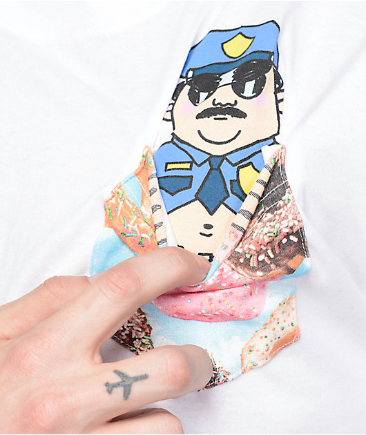 A-Lab Officer Sprinkles White Pocket T-Shirt