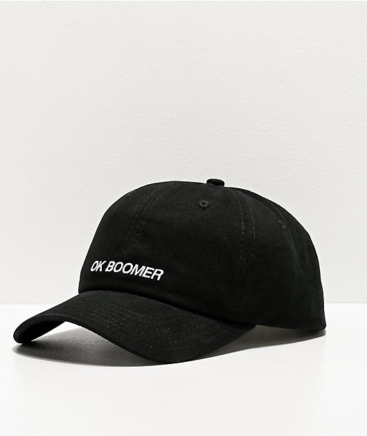 A Lab Ok Boomer Black Strapback Hat Zumiez