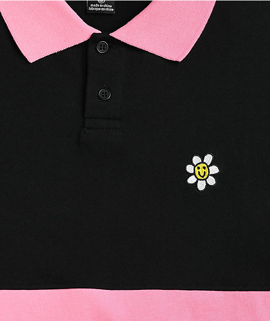 black pink polo