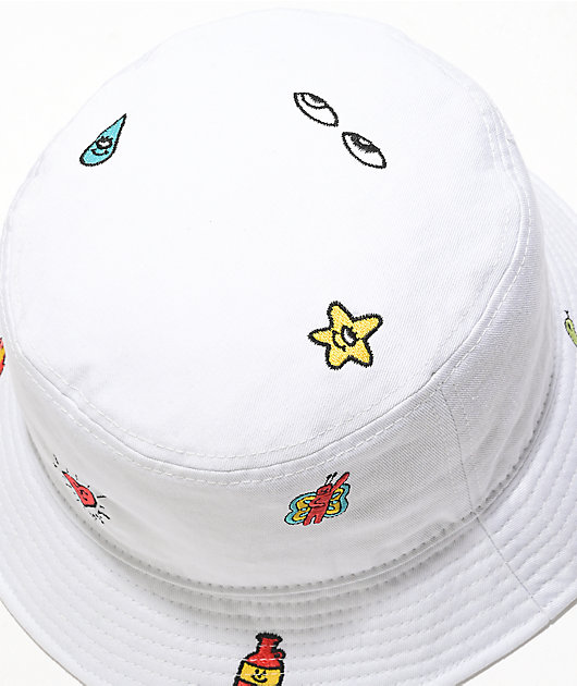 A-Lab Quipster gorro de pescador bordado blanco