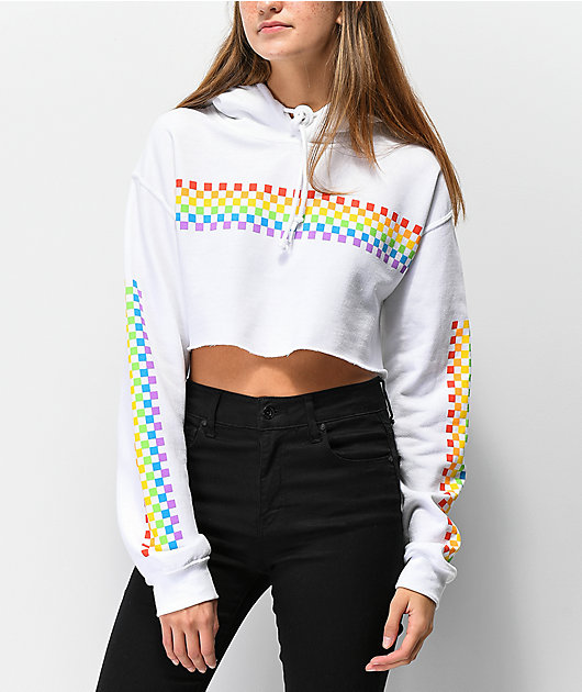 rainbow checkerboard jacket